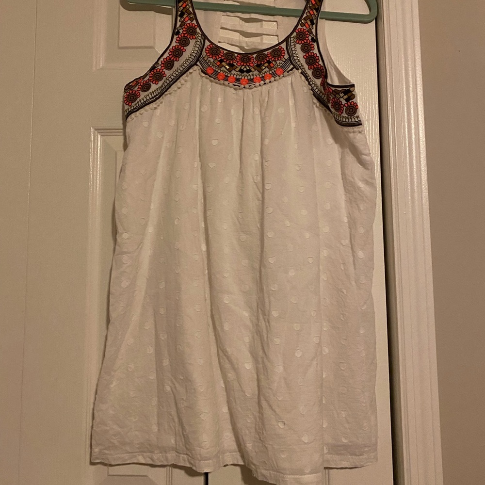 Dress with accent neckline